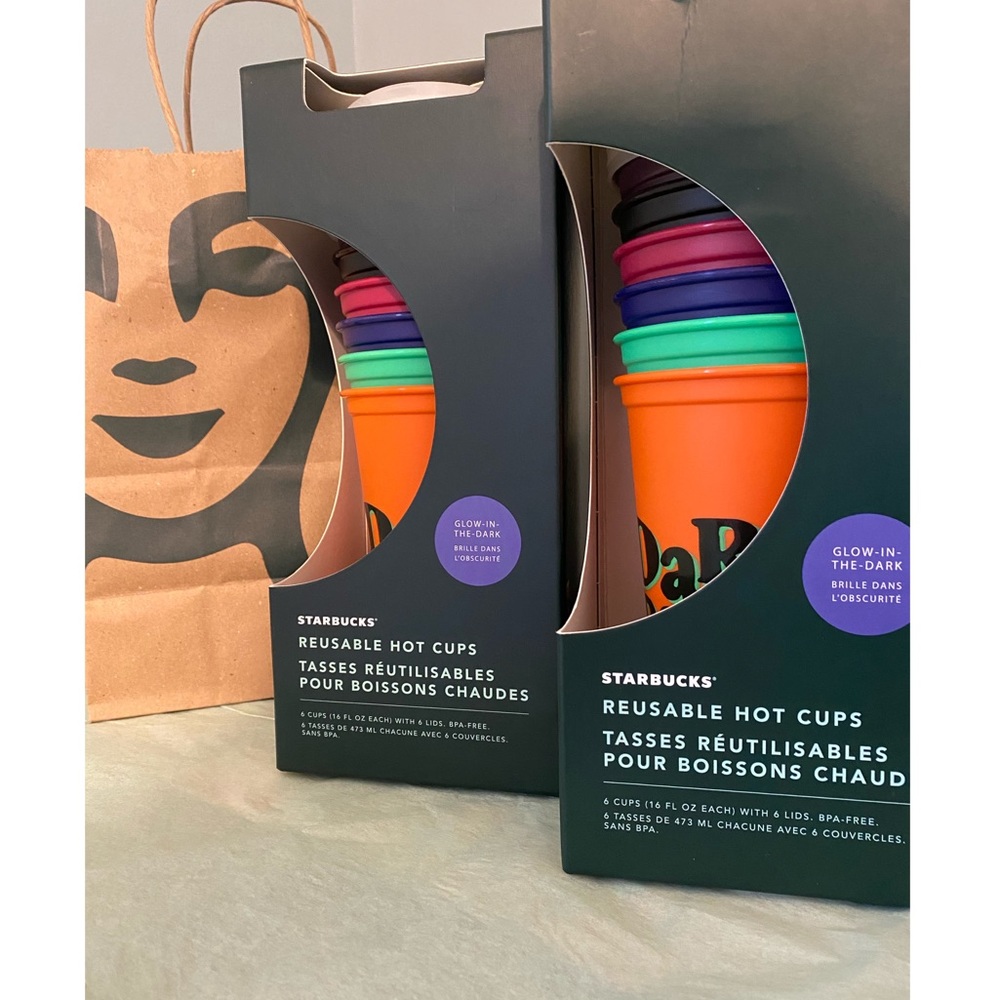 Starbucks glow in the dark hot cups